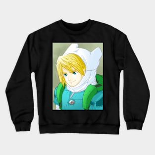 Finn Portrait Painting Crewneck Sweatshirt